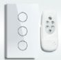 rf remote control touch light switch 3 way, crystal tempered gla